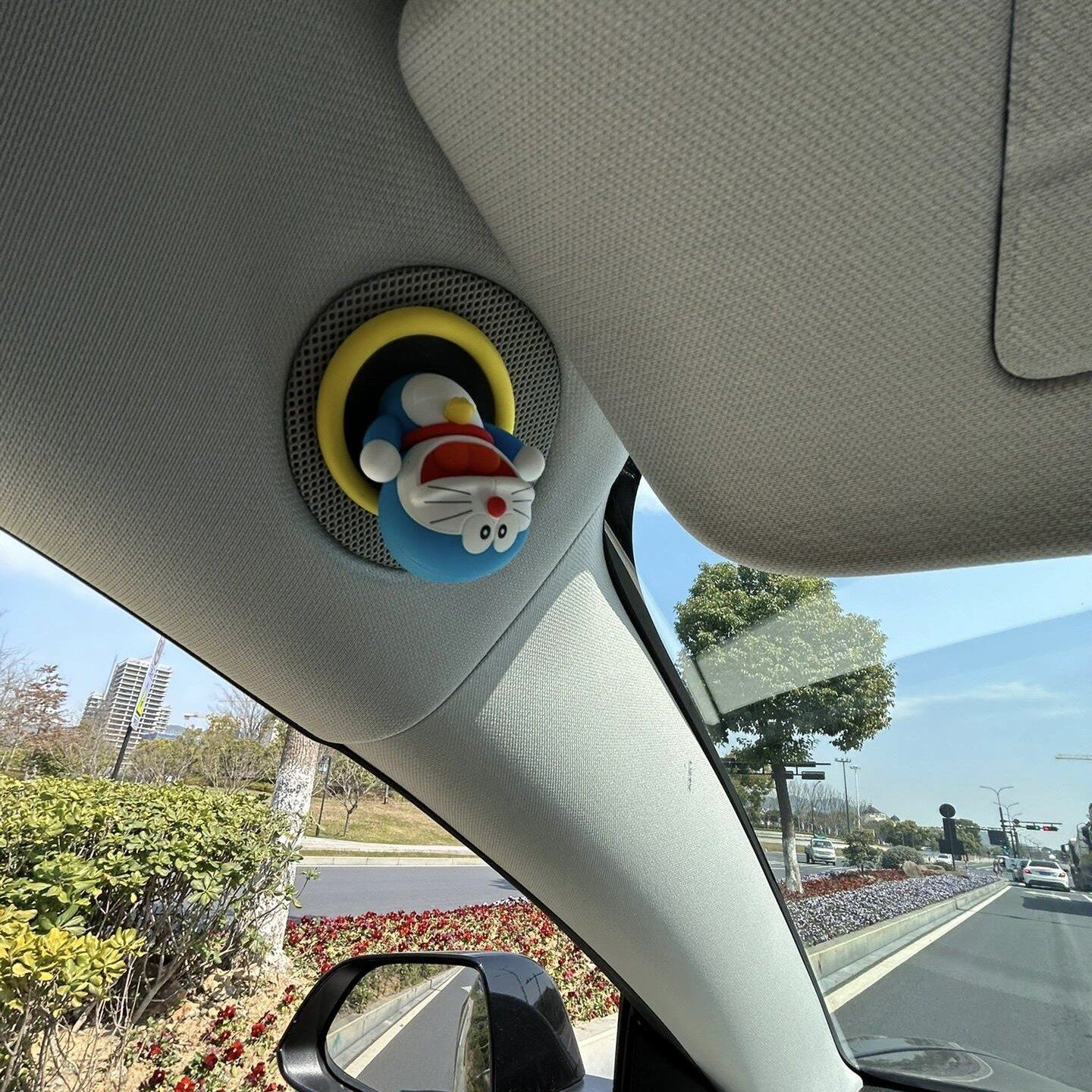 哆啦a梦3D汽车装饰立体公仔车载摩托车电瓶车车身车头可爱装饰品