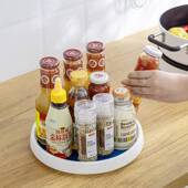 旋转调料置物架厨房多功能整理架调味品转盘收纳桌面调料架收纳架