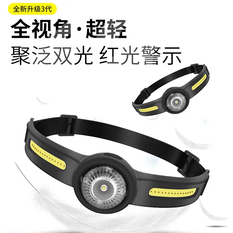 新款头灯强光充电超亮头戴式电筒夜钓鱼专用ob泛光led户外照明灯