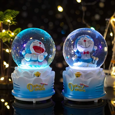 创意卡光水晶球音乐盒家居桌面装饰摆件送同学生日礼物