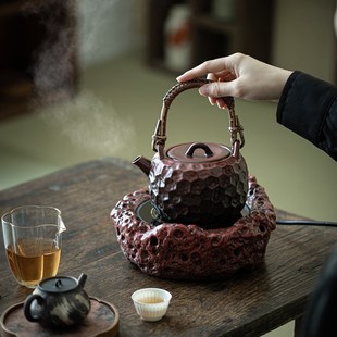 家用室内罐罐茶煮茶器明N火可干烧烤奶罐煮茶炉 围炉煮茶电炉套装