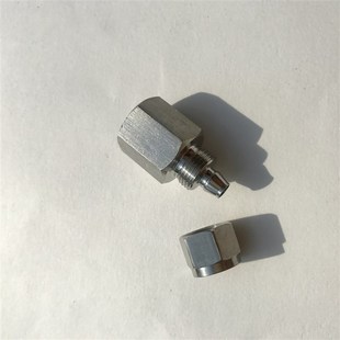 内径2.5Umm 可接外径4mm pu气管 内螺纹M14x1.5 不锈钢快拧接头