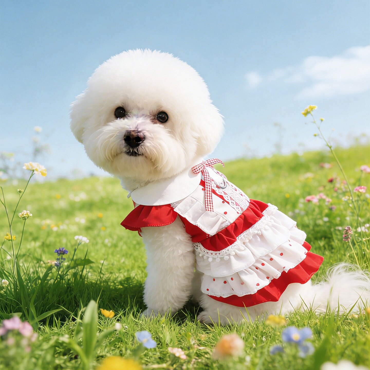 狗狗衣服小型犬春夏装比熊博美泰迪猫咪宠物洛丽塔薄款公主连衣裙