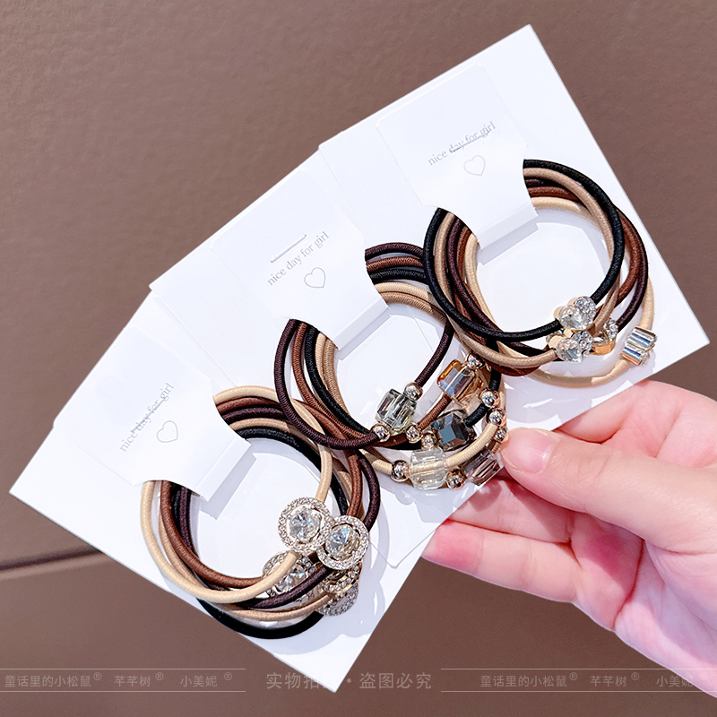 简约百搭发圈儿童扎高马尾发绳女