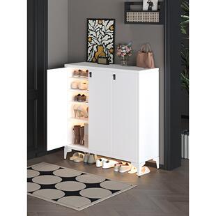 钢制家用带锁鞋柜阳台门口电梯口走廊楼道过道室外密码防盗大容量