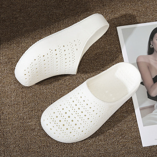 2026新款夏季拖鞋女包头拖透气外穿防滑沙滩鞋一脚蹬女士洞洞鞋