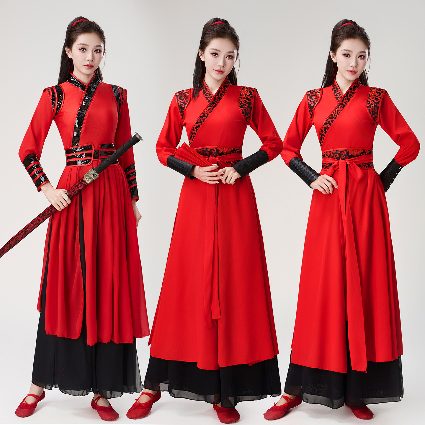 雪龙吟舞蹈服古典舞扇子舞打鼓服象王行学生运动会年会花木兰服装,女装/女士精品,民族服装/舞台装,淘宝优惠券,粉丝福利购,淘宝优惠卷