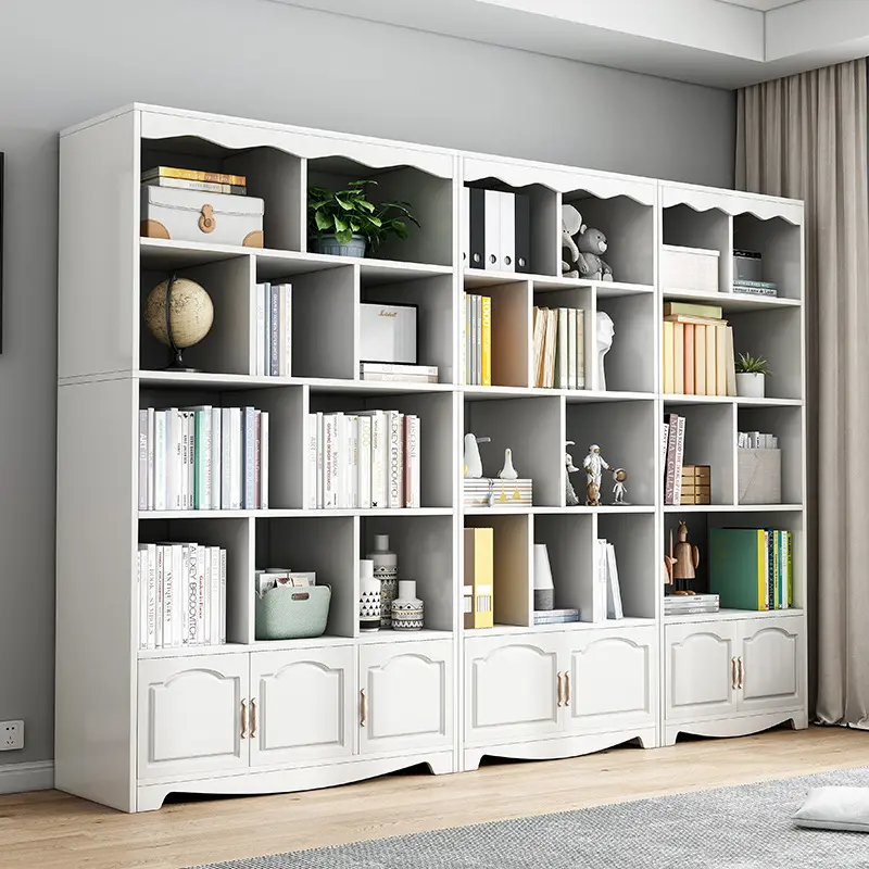 简易书架多层置物柜客厅家用靠墙书柜收纳架简约办公室置物架