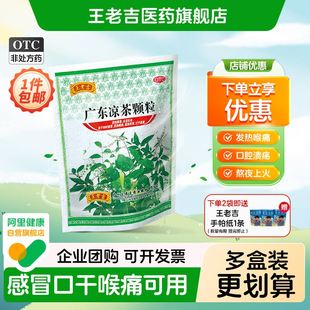 王老吉广东凉茶颗粒20包/袋感冒清热下火祛湿中药茶包官方旗舰店