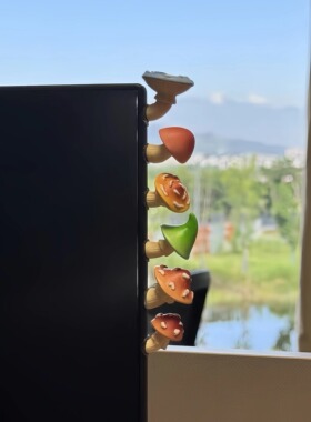 工位长蘑菇啦这摆件让摸鱼更快乐