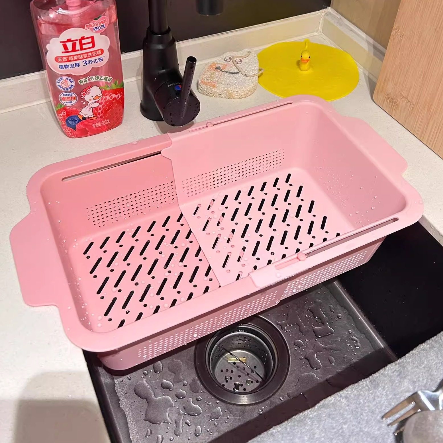 伸缩沥水篮洗菜盆水池厨房水槽水果2025新款可挂式多功能塑料双层,餐饮具,洗菜盆/沥水篮/漏水筛,淘宝优惠券,粉丝福利购,淘宝优惠卷