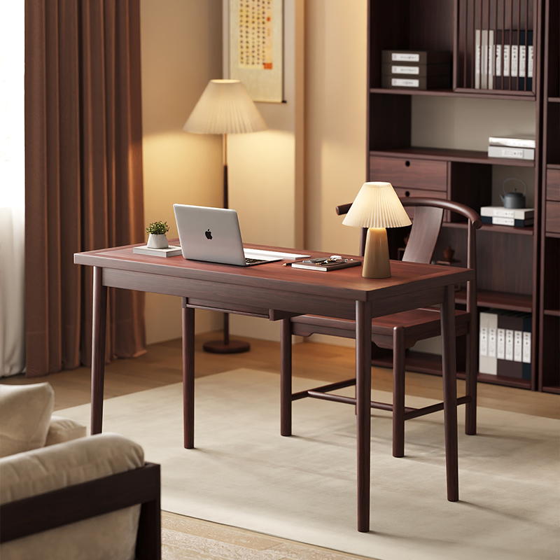 实木书桌适宜家用书房儿童学习桌子高级简约长桌办公电脑桌工作台