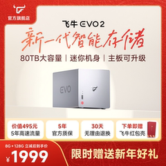 【新品】飞牛nas智能存储EVO 2双盘位N150家庭网络存储私有云主机手机扩容相册备份服务器硬盘