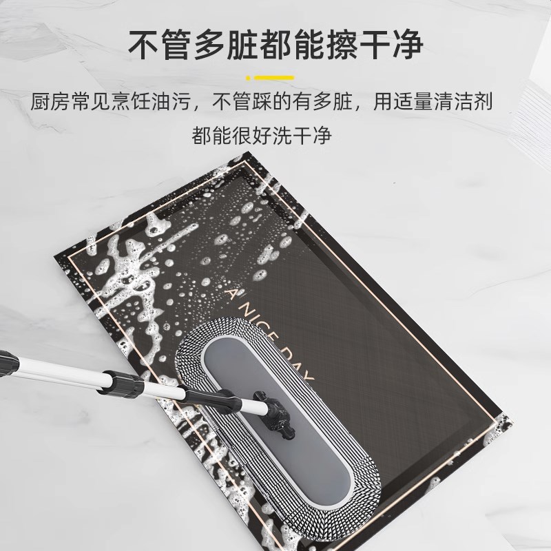 硅藻泥厨房地垫防滑防油吸水垫可擦免F洗脚垫门口耐脏防水专用地