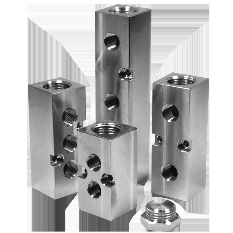 不锈钢 分气块多管路1寸气排气路分配器分流水排直通气Z动接头底