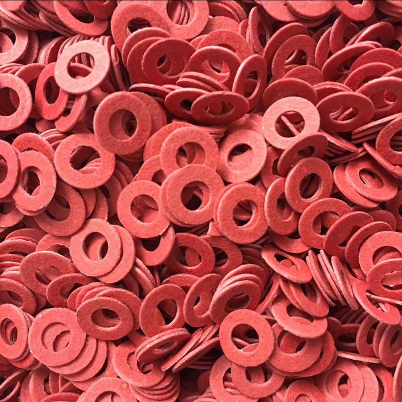 绝缘垫圈 绝缘介子 红色平垫 红钢纸垫片z M2/M2.5/M3/M4/M5/M6..