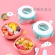 跨境热卖 宝宝辅食碗小巧便携 304不锈钢儿童饭盒儿童塑料餐具套装