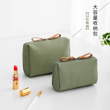 化妆包ins风超火化妆袋女便携迷你旅行随身口红包小化妆品收纳包