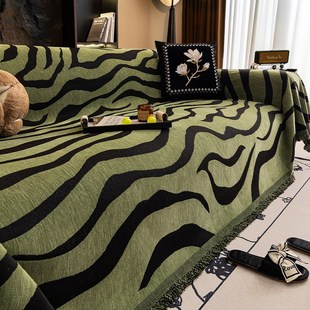 四季 轻奢风高级感雪尼尔沙发盖布巾2025新款 通用防尘沙发套罩毯子