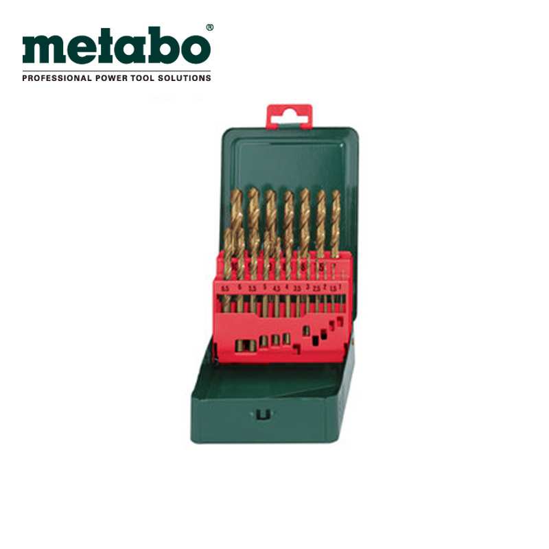 麦太保19/25支钻头套装高速钢含钴合金不锈钢麻花钻头1-10mm/13mm