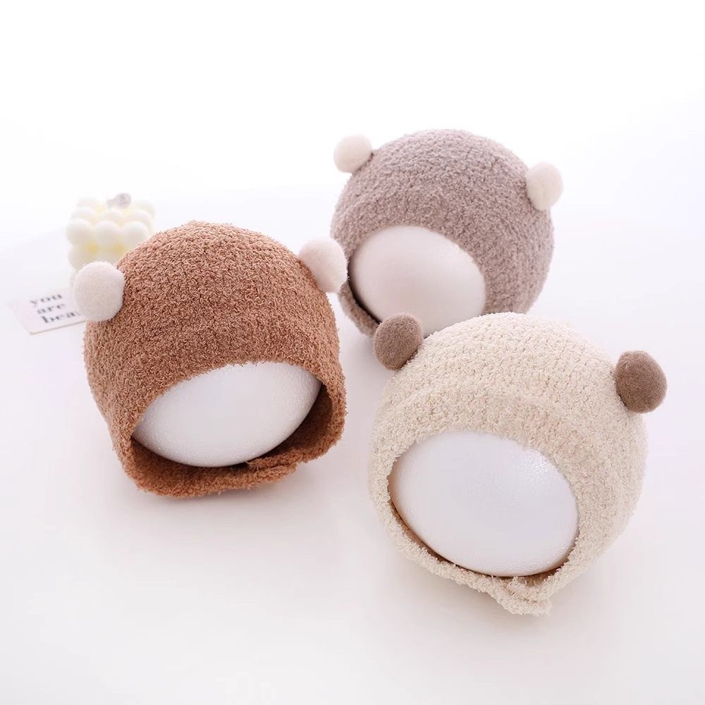 婴儿洋气帽子秋冬款新生婴幼儿护耳帽可爱保暖男女宝宝针织毛绒帽,服饰配件/皮带/帽子/围巾,二件套,淘宝优惠券,粉丝福利购,淘宝优惠卷