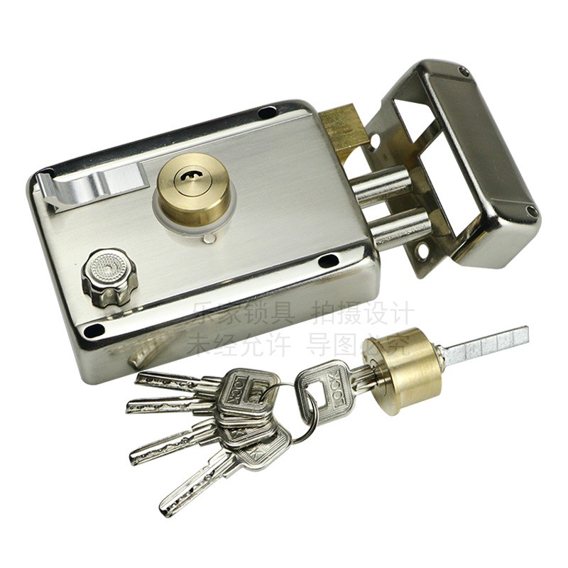 外装门锁老式门锁防盗门锁铁门不锈钢门木M门大门锁农村家用门锁