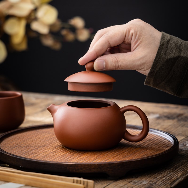 功夫茶具泡d茶壶撮球壶紫砂壶家用单壶竹节壶一壶两杯西施壶井栏