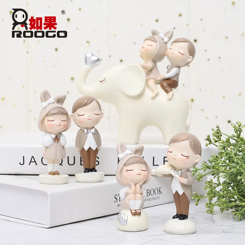 如果北情侣蛋糕摆件创意家居客厅卧室车载摆件装饰品