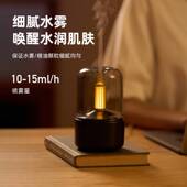 新款 usb插电桌面氛围烛光灯家用香薰加湿器跨境 创意烛光香薰机
