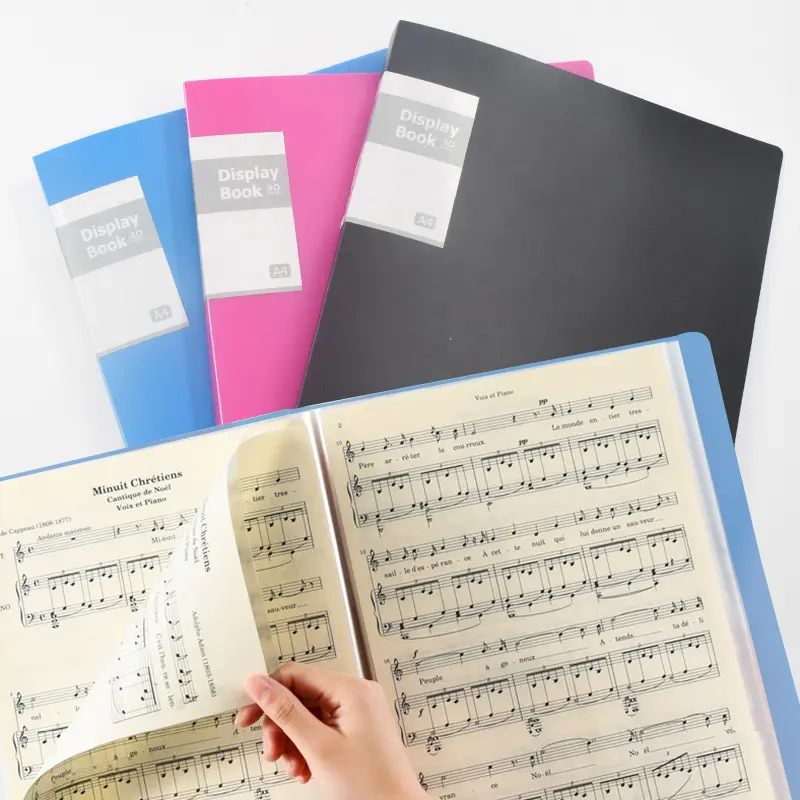 多层资料a4透明插页文件夹大容量加厚活页资料袋学生试卷档案夹