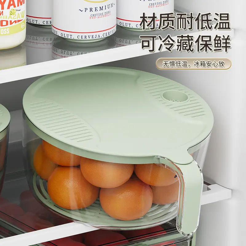 简约家用多功能淘米器厨房洗菜洗水果沥水篮滤水漏盆带手柄淘米篮