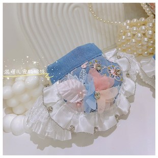 宠物公主裙牛仔半身裙马尔济斯时尚 泰迪比熊 百搭小型犬春夏季 新款