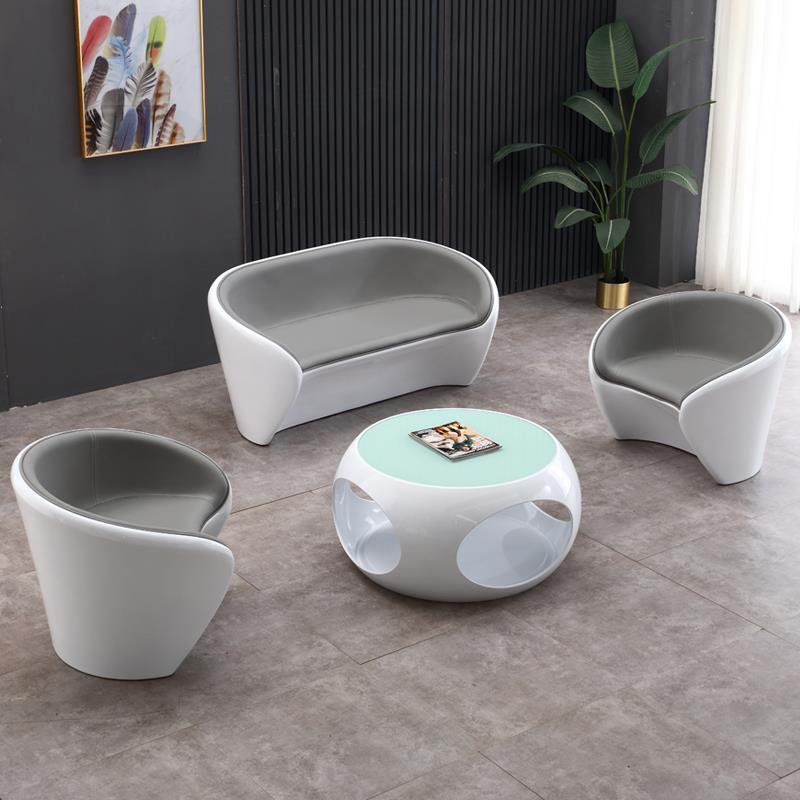 个性化创意洽谈桌椅组合店铺休息区美容院商务接待接待沙发桌椅组