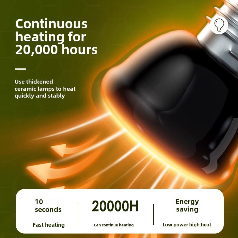 鹦鹉专用无光陶瓷保温灯鸟用玄凤加热灯保暖防咬防烫鸟笼取暖器