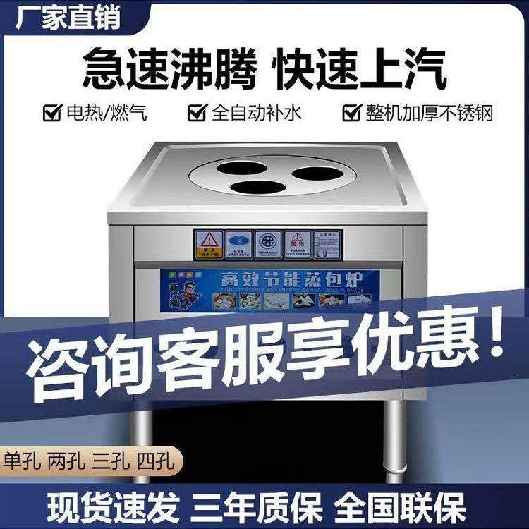 商用蒸包炉电热节能燃气熄火保护蒸炉蒸包子馒头肠粉凉皮移动摆摊