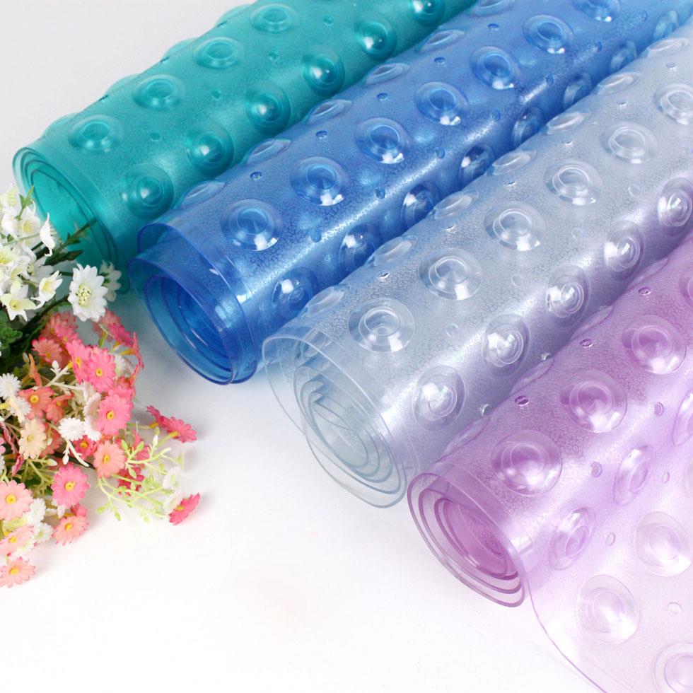 采购产品浴室防滑垫，淋浴房足垫，酒店浴室地垫，浴缸扇形透明蓝