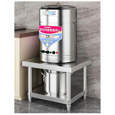 承重款不锈钢货架多层置物架厨房消毒柜架饭店汤桶架米面油收纳架