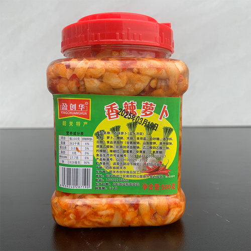 韶关特产盈创华麻辣萝卜600g