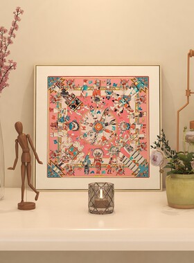 北欧小清新客厅装饰画卧室床头挂画复古美式餐厅画抽象玄关柜摆画