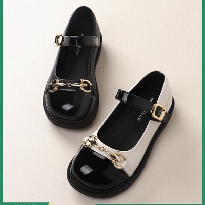 真皮女童鞋小皮鞋新款女孩公主鞋儿童时尚英伦风软底单鞋演出鞋子