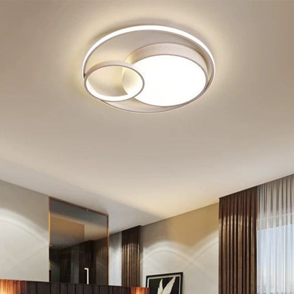 主卧室灯房间灯温馨浪漫客厅北欧LED吸顶灯具现代简约圆网红灯饰