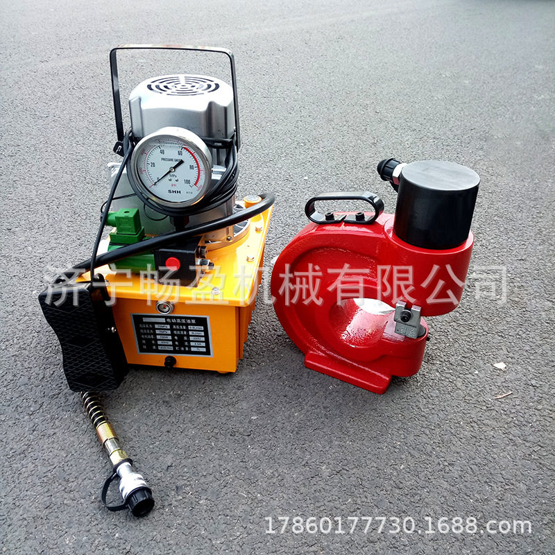 电动液压手动分体角铁冲孔机