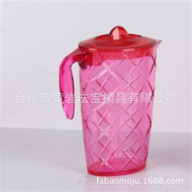 大容量塑料冷水壶凉水壶耐热耐高温家用带刻度量杯冷水壶模具