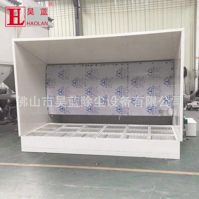 喷漆房水帘柜除尘器_大理石打磨粉尘处理设备_打磨台