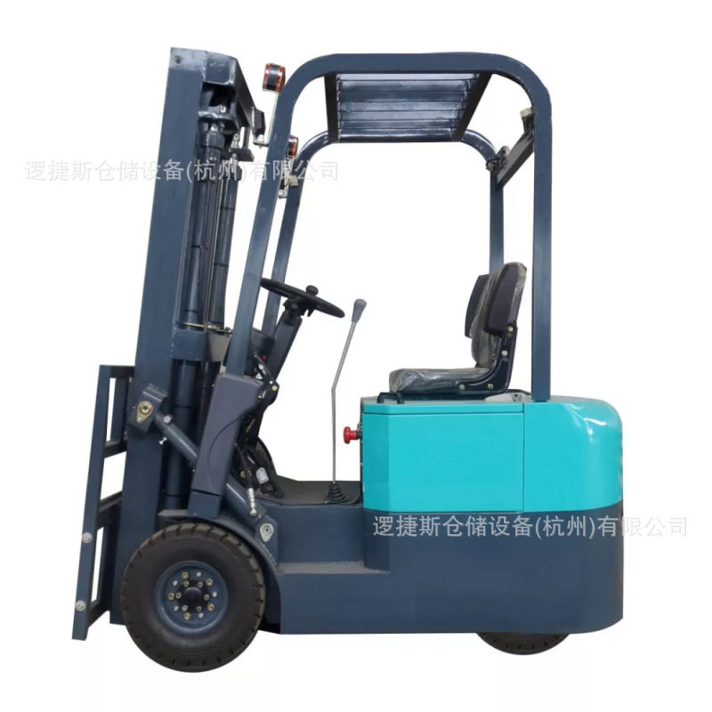 三支点电动叉车1吨座驾式平衡重叉车液压装卸升降堆高车托盘铲车