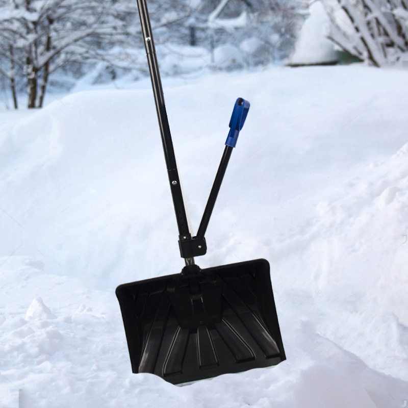 厂家多功能雪铲车用分段式除雪铲大铲头快速铲雪可拆卸双柄雪铲