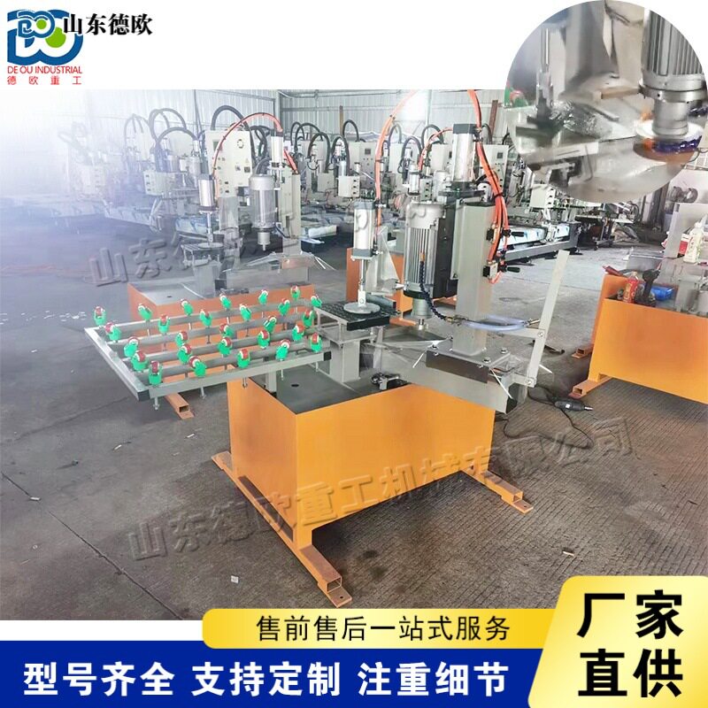 全自动单头双头玻璃倒角机家具茶几面板磨角机小型岩板圆角机