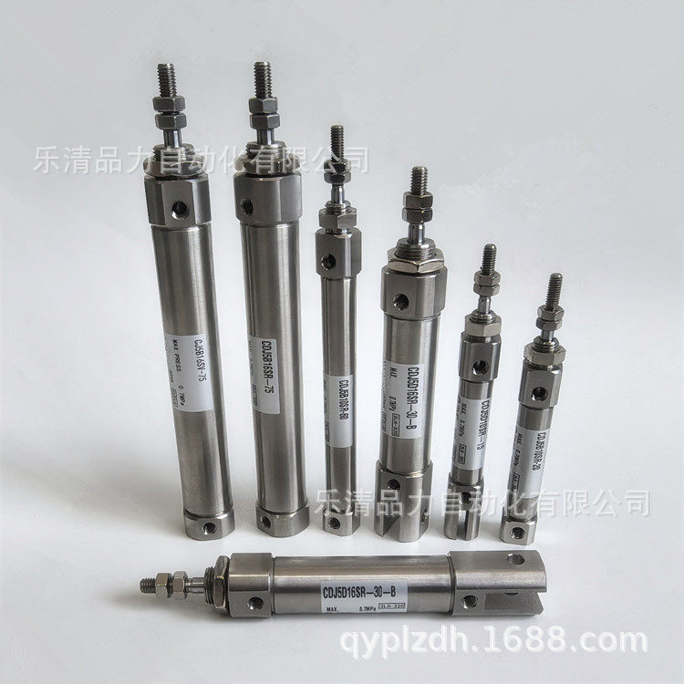 迷你气缸CJ5B16SR/CDJ5B16SR-5-10-15-20-25-30-35-40-45R-B-H7BA