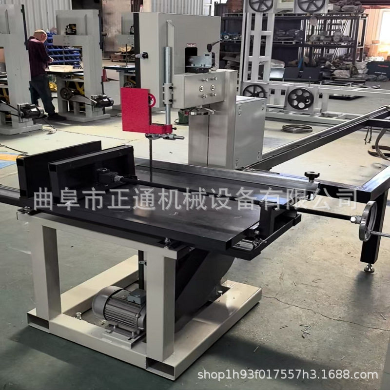 切瓦楞纸带锯机各种纸筒纸箱切割立式小型锯床配吸尘自动推台锯