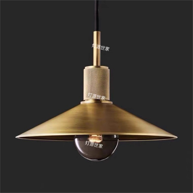 北欧丹麦全铜个性创意床头卧室吧台餐厅餐桌橱窗单头入户飘窗吊灯
